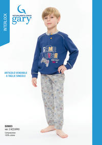 PIGIAMA BAMBINO M/L S30023 Tellini S.r.l. Ingrosso Abbigliamento